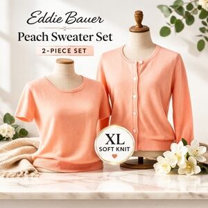 Eddie Bauer‎ Peachy sweater set XL